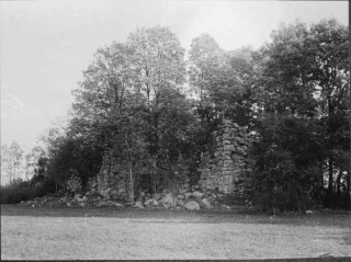 25, klosterruinen mot nordväst, från början av 1900-talet