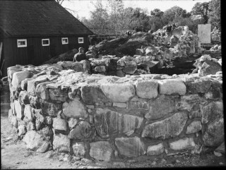 60, Korets östra mur, mot nordöst. Efter konservering.