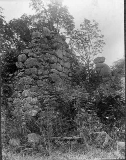 88, Långhuset nordvästra hörn foto Manne Hofrén 1931